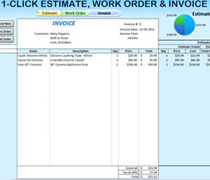1 Click Estimate WorkOrder Invoices