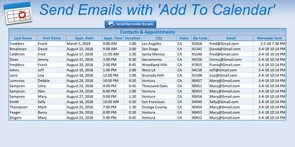 Add To Calendar Emails